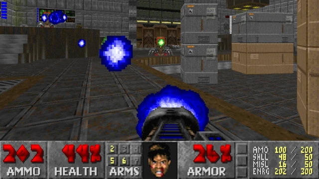 Скріншот гри Doom, яка свого часу захопила Мединського