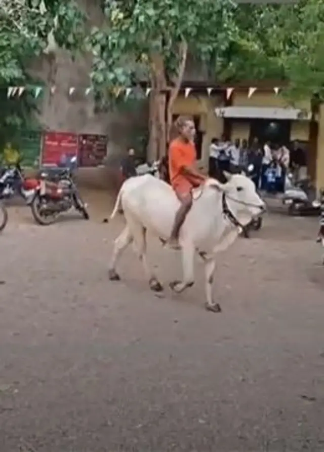 મહારાષ્ટ્રમાં આ ખેડૂત બળદ લઈને સરકારી ઑફિસમાં કેમ ઘૂસી ગયા?