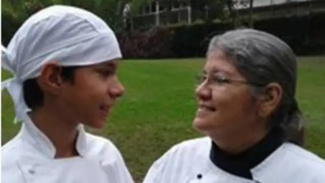 Marisol Novoa y su hijo.