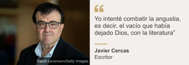 Fotocita de Javier Cercas.