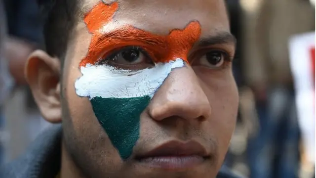 शाहीन बाग़ में प्रदर्शनकारी