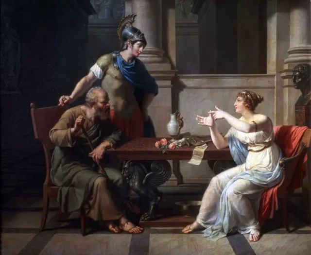 'Sócrates e Alcibíadescodigo bonus h2bet 50 reaisAspásia', 1801. Artista: Nicolas Andre Monsiau