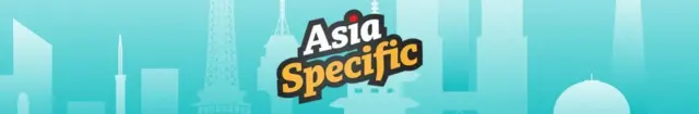 A banner with the BBC's Asia Specific podcast logo