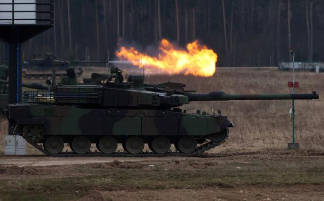 Танк K-2, стоящий на вооружении польской армии