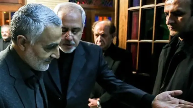 محمد جواد ظریف و قاسم سلیمانی