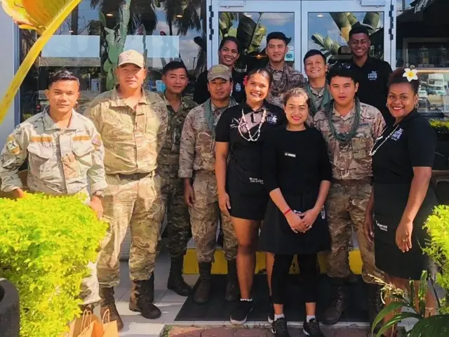 ब्रिटिश गोर्खाहरूको एक समूह 