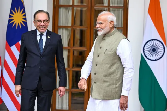 अनवर इब्राहिम और पीएम मोदी