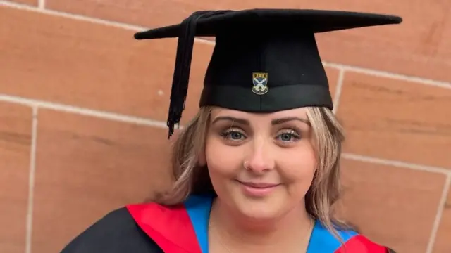 Chloe McRoberts at her graduation
