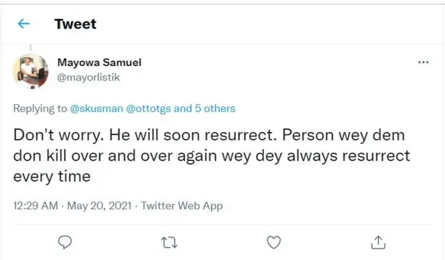 Ọrọ to wa lori ayelujara nipa iku Shekau