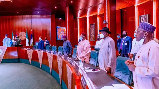 Di council of state meeting on Thursday April 14, 2022 for state house Abuja
