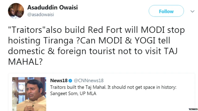 ਅਸਾਦੁਦੀਨ ਓਵਾਇਸੀ ਦਾ ਟਵੀਟ