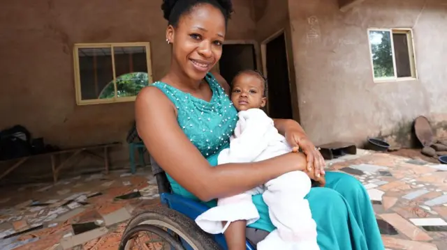 Judith Chioma and her pikin