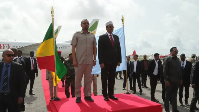 Madaxweyne Farmaajo oo soo dhaweeyay Dr Abiy