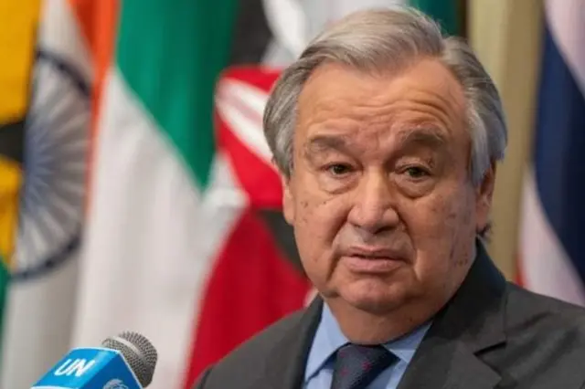 ရုရှားတပ်တွေ စစ်တန်းလျားပြန်သွားဖို့ကုလအတွင်းရေးမှူးချုပ် ဂူတာရက်စ်ပြော