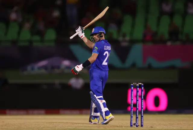 رحمان اللہ گُرباز کو میچ کا بہترین کھلاڑی قرار دیا گیا