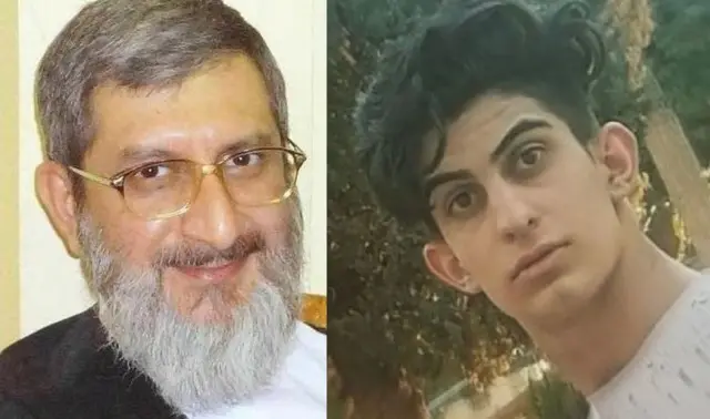 محمد بروغنی (راست)، عبدالحمید معصومی تهرانی (چپ)