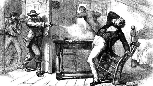 1844年，摩门教创始人约瑟夫·史密斯（Joseph Smith）在狱中竞选时被枪杀。
