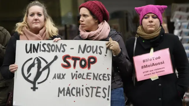 Marcha de la campaña #yotambién en Francia en noviembre de 2017