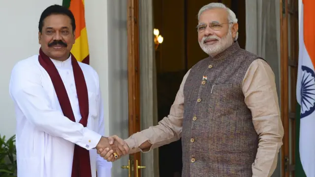 రాజపక్సె మోదీ