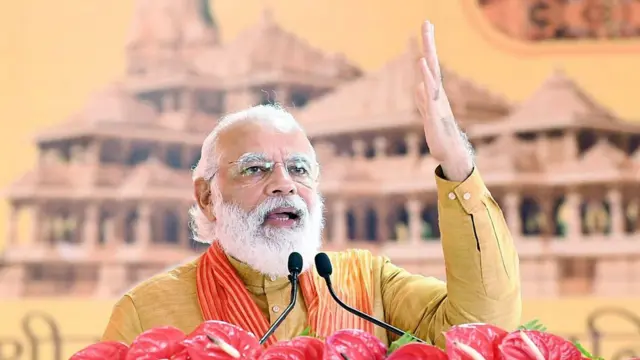 નરેન્દ્ર મોદી ભૂમિપૂજન પ્રસંગે