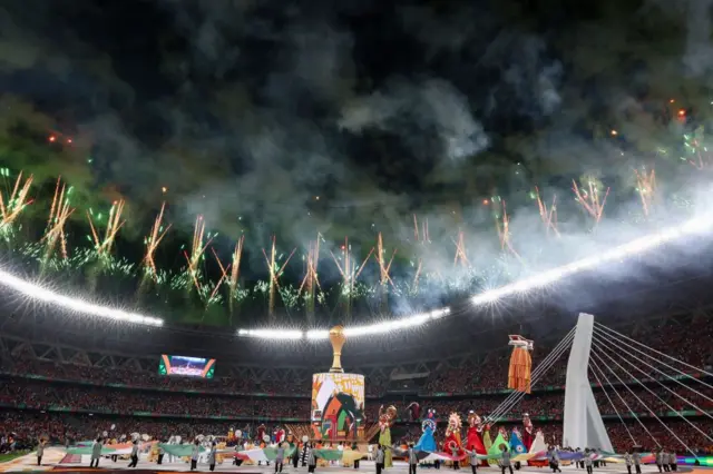 Àwọn àwòrán láti ibi ayẹyẹ ìṣíde ìdíje AFCON