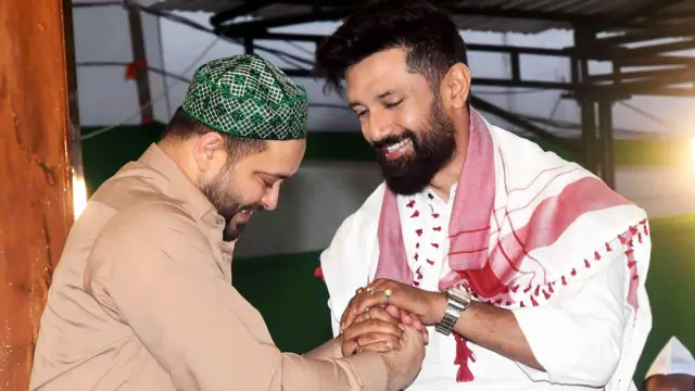 चिराग पासवान और तेजस्वी यादव 