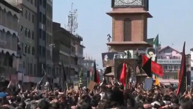 ஆயத்துல்லா அலி காமனெயி கொல்லப்பட்டதைக் கண்டித்து ஷியா சமூக மக்கள்ஸ்ரீநகரில் போராட்டம் நடத்தினர்.