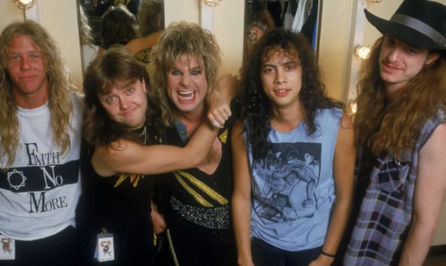 Metallica и Оззи где-то, вероятно, в 1990-х