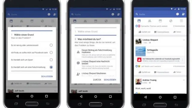 Facebook公布了打击假新闻的过滤工具截图。