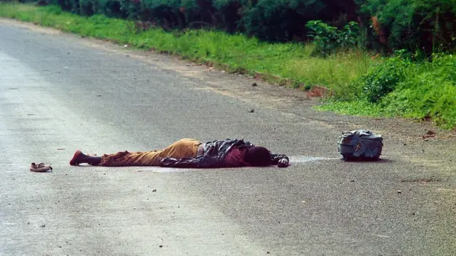 Жертва геноцида в Руанде