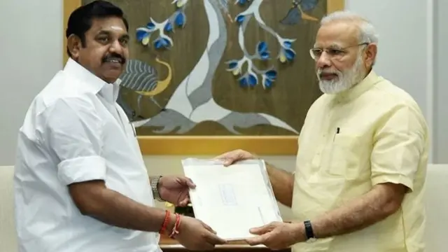 பிரதமர் மோடியுடன் முதல்வர் எடப்பாடி பழனிச்சாமி