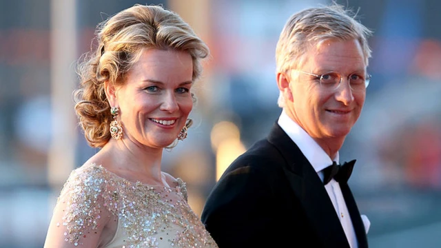 Le roi Philippe de Belgique et son épouse la reine Mathilde