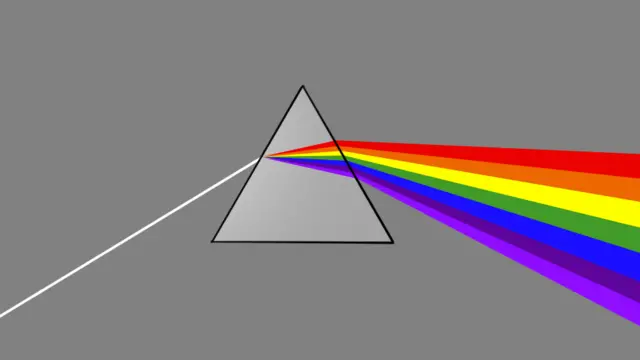 પ્રકાશ અને પ્રિઝમની તસવીર