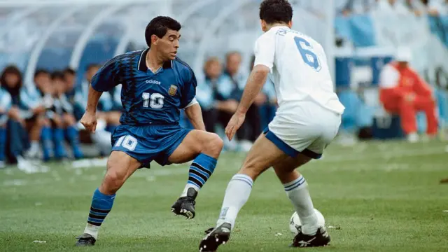 Diego Maradona en 1994.