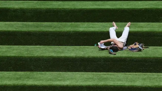 Lector al aire libre