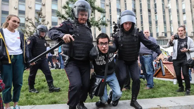 Задержания в Москве