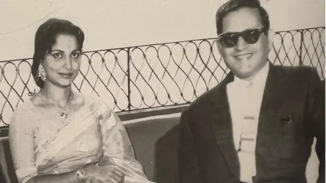 वहीदा रहमान के साथ गुरुदत्त