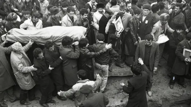 Похороны погибших 20 января