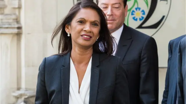 Gina Miller outside the Supreme Court