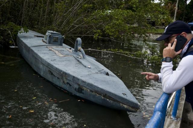 Submarino com droga