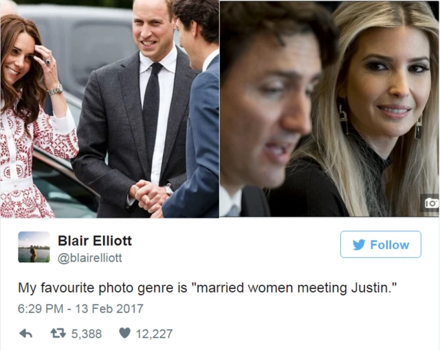 Justin Trudeau, perdana menteri kanada, ivanka trump, kate middleton