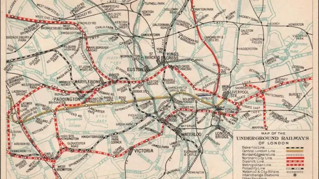 Mapa do metrô de Londres