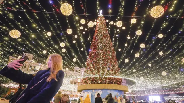 Kiyevdə Milad təntənələri