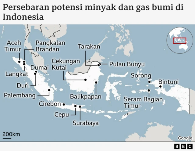 peta migas Indonesia