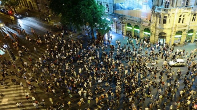 Protest in Budapest