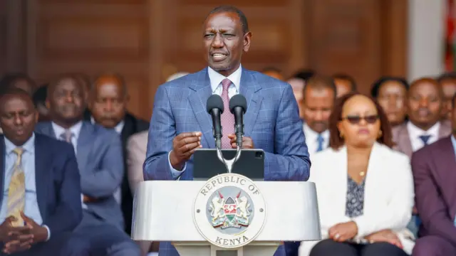 Perezida Ruto arimo kuvuga ijambo