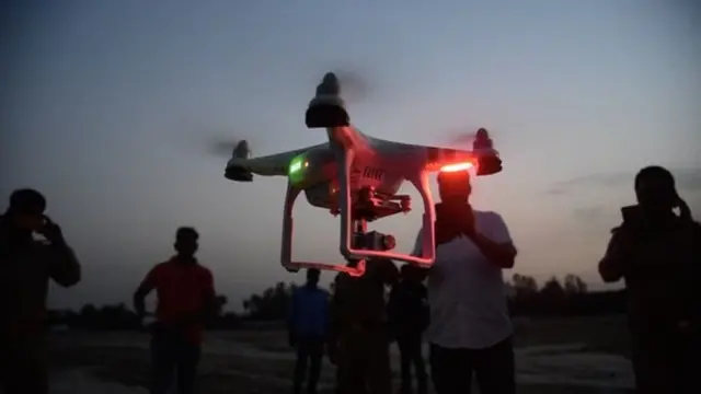 ડ્રોન કેમેરાની તસવીર