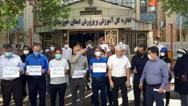 معلمان ایران در ماه های اخیر تحصن و تجمع اعتراضی مختلفی داشته اند