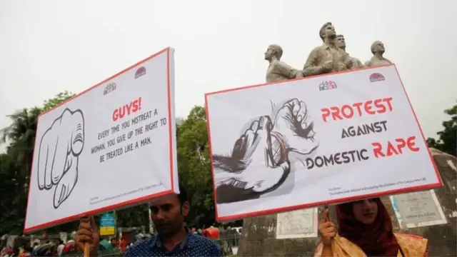 পরিবারের ভেতরে ধর্ষণের বিরুদ্ধে প্রতিবাদ