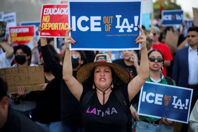 Протесты в Лос-Анджелесе